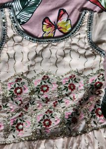 Sharara dress for women💗Cute Peach Party Dres