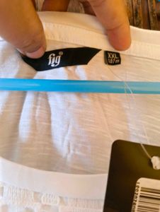 White Top with Lace Detail