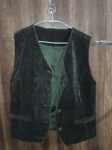 Green Trench Coat/ Vest