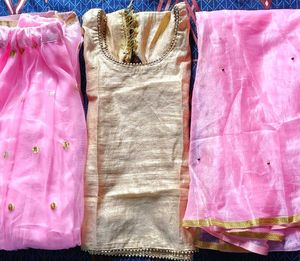 Pink &amp; Gold Indian Outfit