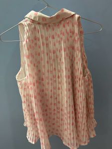 FabAlley Pink Polka Dot Sleeveless Top