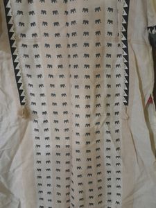 Black And White Multicolor Kurti