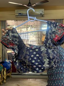 Pure Banarsi Heavy Handwork Saree &amp;padded Blouse