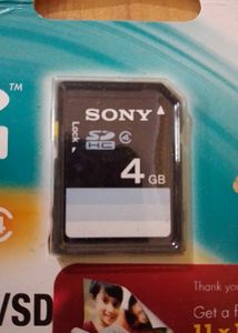 Brand New Sony SDHC Memory Card 4 GB