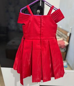 Red Partywear Frock