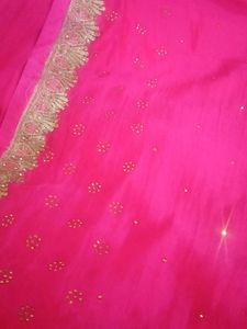 saree dark pink