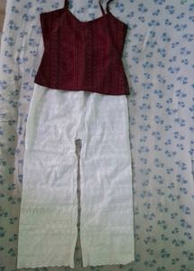 Palazzo And Pink Top