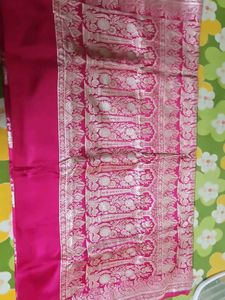 Pink Banarasi Silk Saree