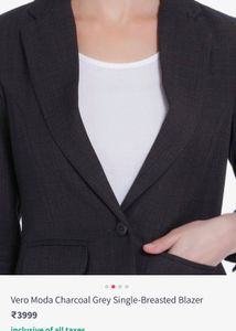 Vero Moda Charcoal Grey Blazer