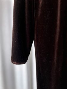 Korean Velvet Brown Maxi