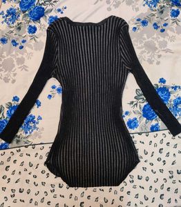vintage Y2K Striped Long Sleeve Top