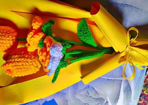 Crochet Tulip Bouquet