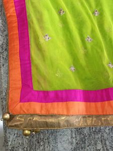 Green Embroidered Dupatta