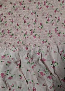 Floral Smocked Pink Dress – Soft &amp; Stylish