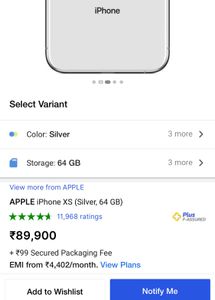 iPhone XS Dual Camera White