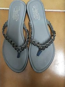 Popcorn Braided Thong Sandals