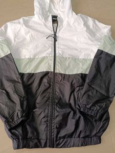 Colorblock Windbreaker Jacket, Size S