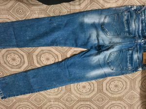 Cantabil Blue Denim Jeans in 34 waist