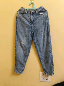 DNMX Ripped Blue Denim Jeans