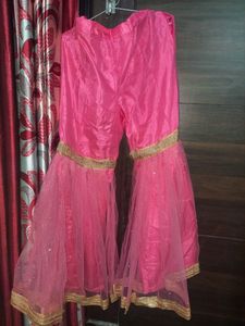 Bright Pink Sharara Suit