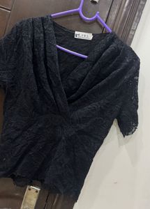 Elegant Black Lace Top