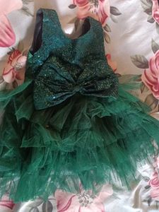 Green Sequin Party Dress