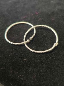 Pure Silver Bangle Set For Kids
