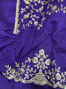 Purple Embellishedsaree