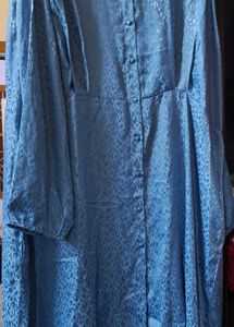 Blue Animal Print Dress