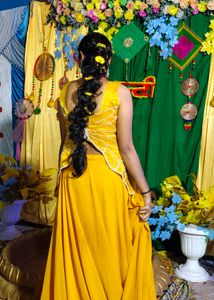 Yellow  skirt with top