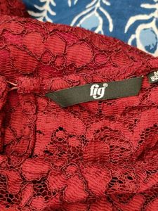 Maroon Lace Tops (Women&#39;s)