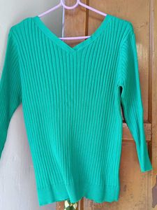 Green Knit Cardigan