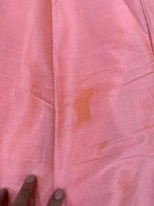 Peach Lehenga Choli With Blue Heavy Jacket