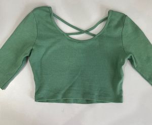 Green Crop Top