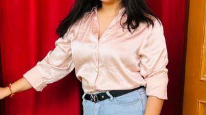Elegant Blush Button-Down Shirt