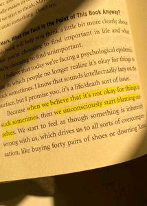 The Subtle Art Of Not Giving A f*ck