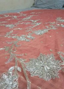 designer heavy netted saree