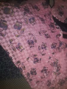 Pink Floral Girls Dress