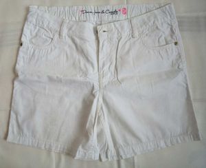 White Denim Shorts