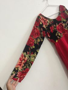 Velvet Floral Kurta