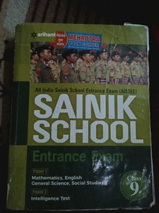 Class 9 Sanik School Entrance Exam