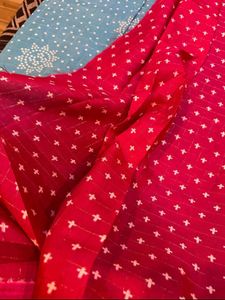 Blue Saree With Blouse Piece