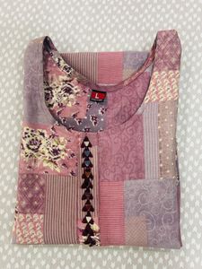 Patchwork Print Kurta - Size L