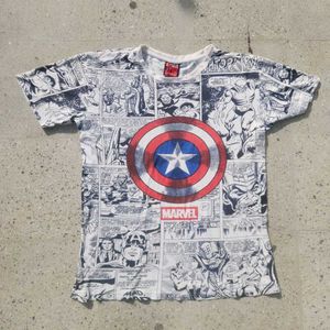 marvel comic print t shirt