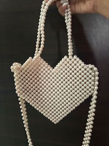 Elegant Pearl Beaded Handbag