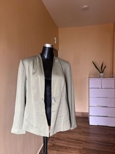 Green Satin Like Blazer