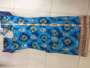 Blue churidar set