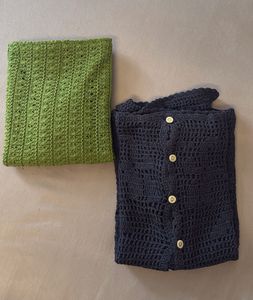 Crochet Top &amp; Cardigan Set