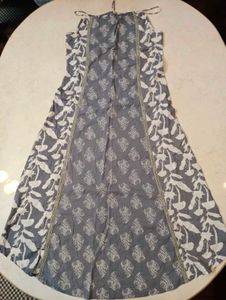 Elegant Grey Printed Kurta