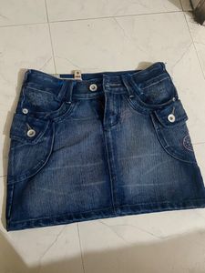 Denim Mini Skirt Y2k